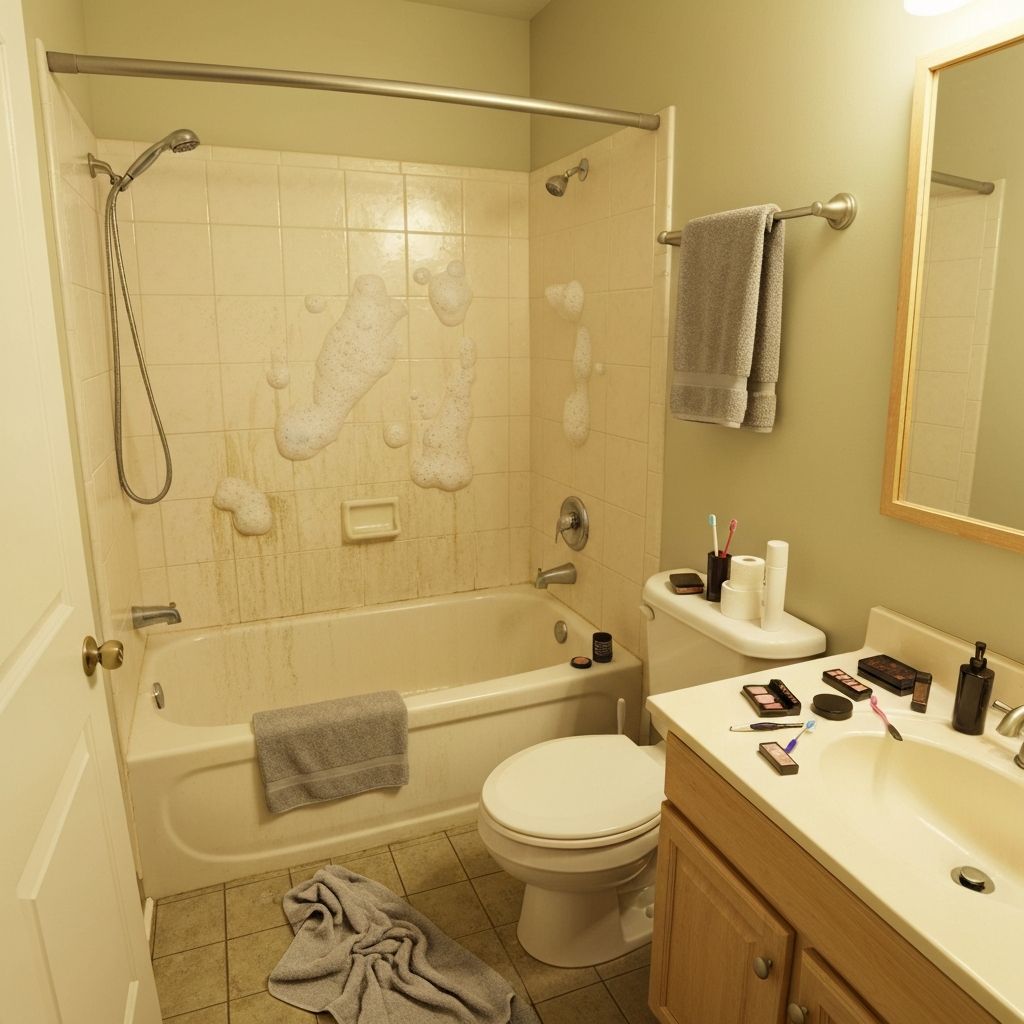 욕실 청소 - 청소 전